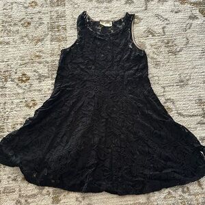 Free People lace sheer mini dress